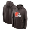 Punc C.Browns Brown Primetime Logo Hoodie Blank Player Limited Stitched Jerseys