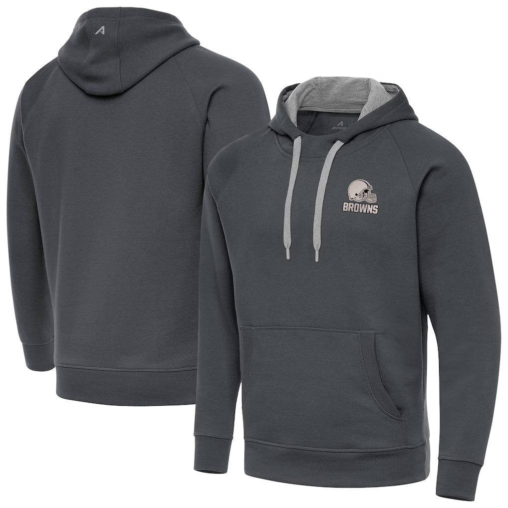 Punc C.Browns Gray Brushed Carbon Pullover Hoodie Blank Player Limited Stitched Jerseys