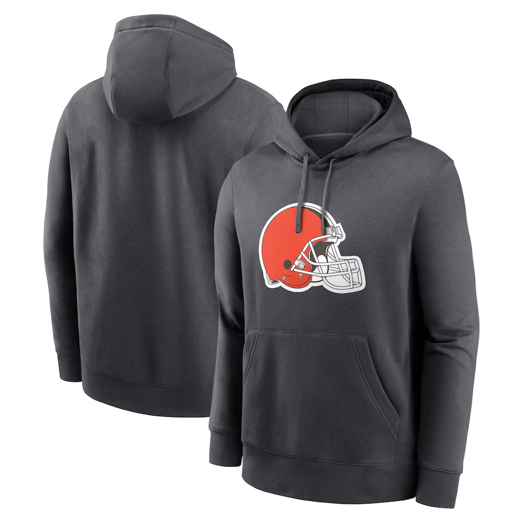 Punc C.Browns Gray Primetime Logo Hoodie Blank Player Limited Stitched Jerseys
