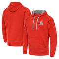 Punc C.Browns Orange Brushed Carbon Pullover Hoodie Blank Player Limited Stitched Jerseys