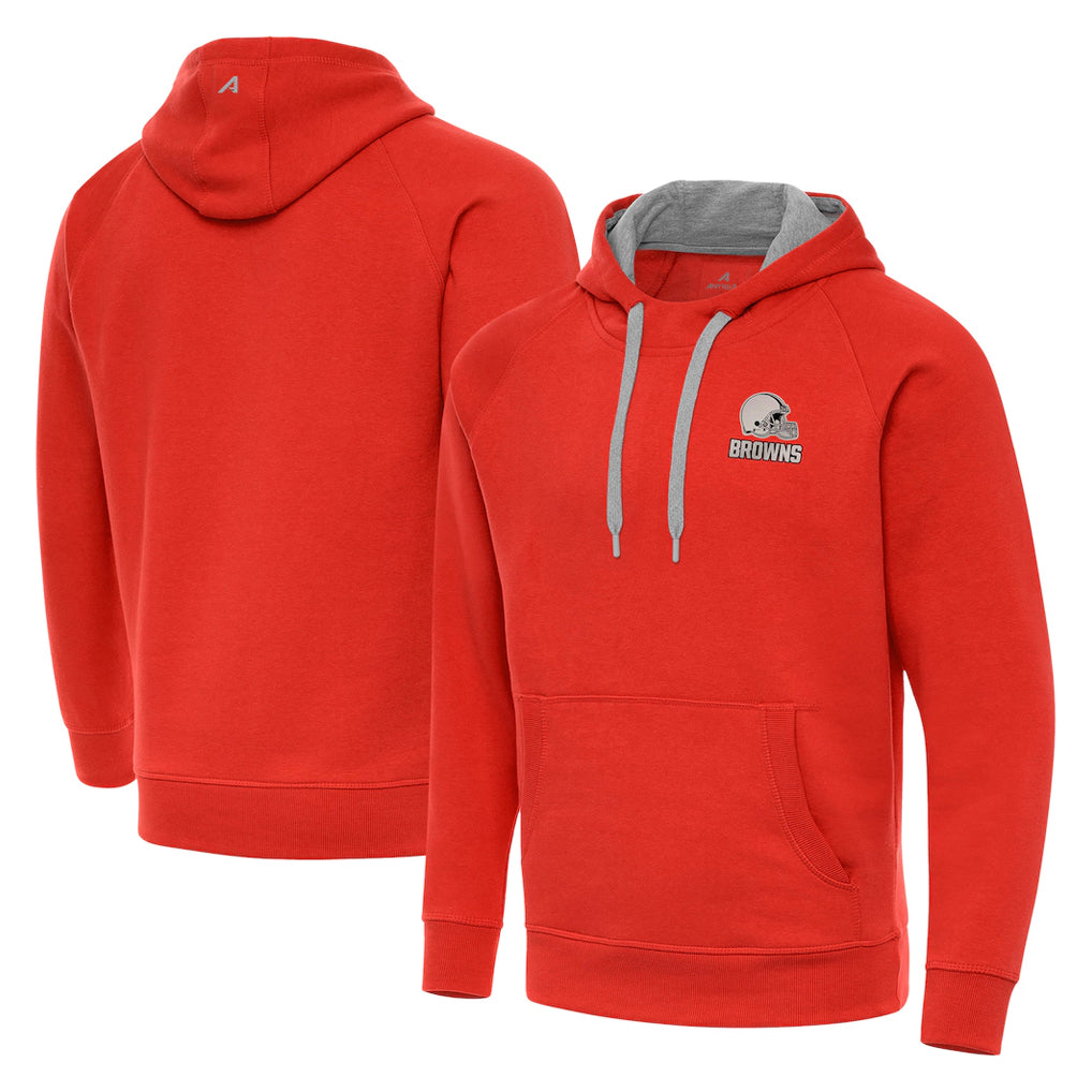 Punc C.Browns Orange Brushed Carbon Pullover Hoodie Blank Player Limited Stitched Jerseys
