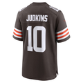 Punc C.Browns #10 Quinshon Judkins Brown 2025 Draft Game Stitched Jerseys