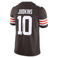 Punc C.Browns #10 Quinshon Judkins Brown Team Vapor F.U.S.E. Stitched Limited Jerseys
