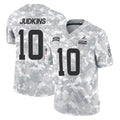 Punc C.Browns #10 Quinshon Judkins Player Arctic Camo Salute to Service Limited Home Game Stitched Jerseys