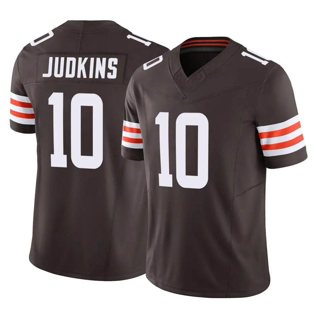 Punc C.Browns #10 Quinshon Judkins Player Brown Vapor F.U.S.E. Limited Home Game Stitched Jerseys