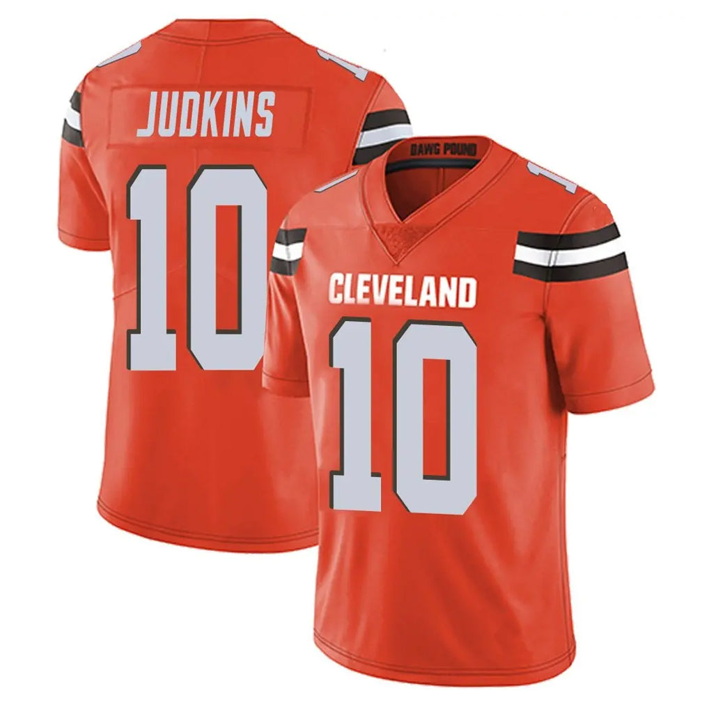 Punc C.Browns #10 Quinshon Judkins Player Orange Alternate Vapor Untouchable Limited Home Game Stitched Jerseys
