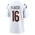 Punc C.Bengals #16 Bengals Joe Flacco White Game Stitched Jerseys