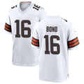 Punc C.Browns #16 Isaiah Bond Player White Home Game Stitched Jerseys