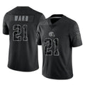 Punc C.Browns #21 Denzel Ward Player Black RFLCTV Limited Football Jerseys