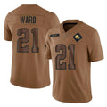Punc C.Browns #21 Denzel Ward Player Brown Salute To Service Limited Football Jerseys