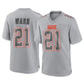 Punc C.Browns #21 Denzel Ward Player Gray Atmosphere Fashion Game Stitched Jerseys