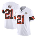 Punc C.Browns #21 Denzel Ward Player White Limited  Vapor 1946 Collection Alternate Game Stitched Jerseys