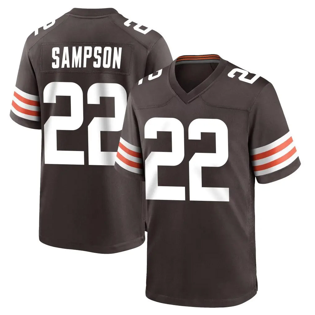 Punc C.Browns #22 Dylan Sampson Player Brown Home Game Stitched Jerseys