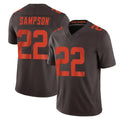 Punc C.Browns #22 Dylan Sampson Player Brown Limited Vapor F.U.S.E. Alternate Game Stitched Jerseys