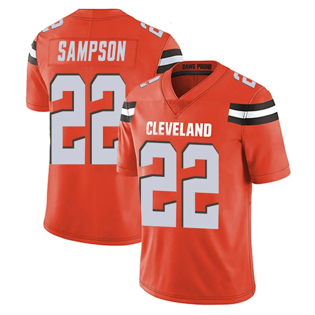 Punc C.Browns #22 Dylan Sampson Player Orange Alternate Vapor Untouchable Limited Home Game Stitched Jerseys