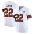 Punc C.Browns #22 Dylan Sampson Player White Limited  Vapor 1946 Collection Alternate Game Stitched Jerseys