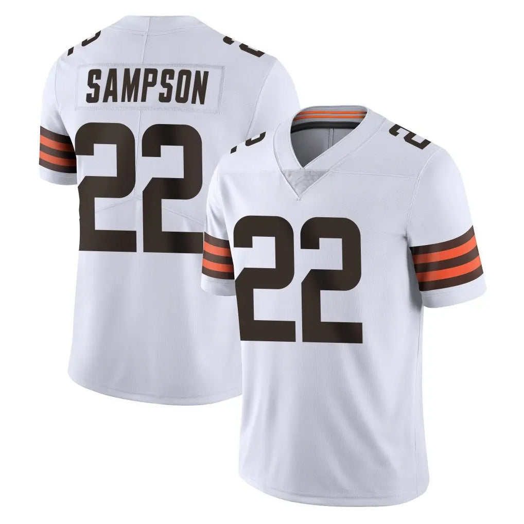 Punc C.Browns #22 Dylan Sampson Player White Vapor Untouchable Limited Home Game Stitched Jerseys
