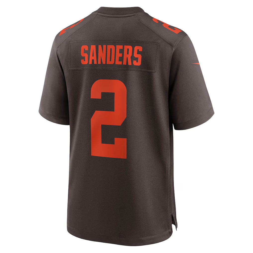 Punc C.Browns #2 Shedeur Sanders Brown Alternate Game Stitched Jerseys
