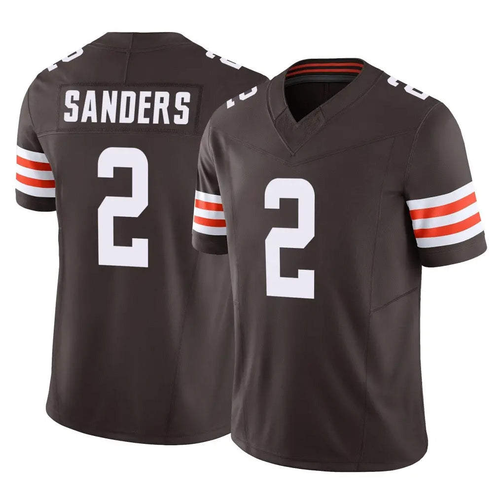 Punc C.Browns #2 Shedeur Sanders Player Brown Vapor F.U.S.E. Limited Home Game Stitched Jerseys