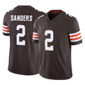 Punc C.Browns #2 Shedeur Sanders Player Brown Vapor F.U.S.E. Limited Home Game Stitched Jerseys