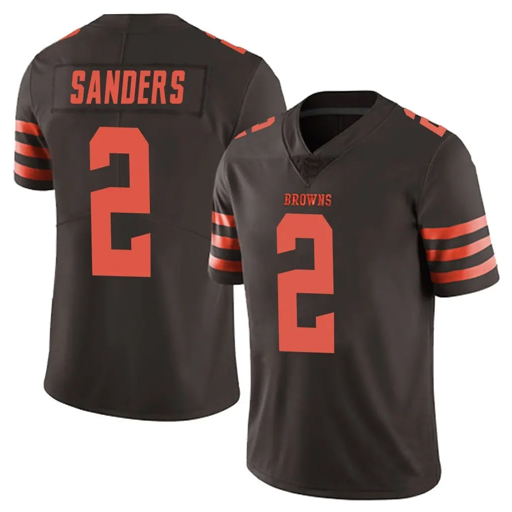 Punc C.Browns #2 Shedeur Sanders Player Browns Color Rush Limited Home Game Stitched Jerseys
