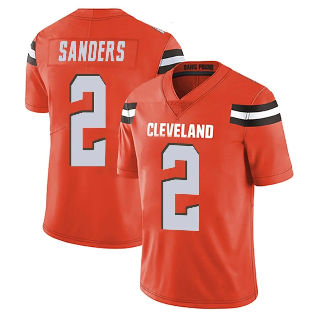 Punc C.Browns #2 Shedeur Sanders Player Orange Alternate Vapor Untouchable Limited Home Game Stitched Jerseys
