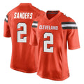 Punc C.Browns #2 Shedeur Sanders Player Orange Home Game Stitched Jerseys