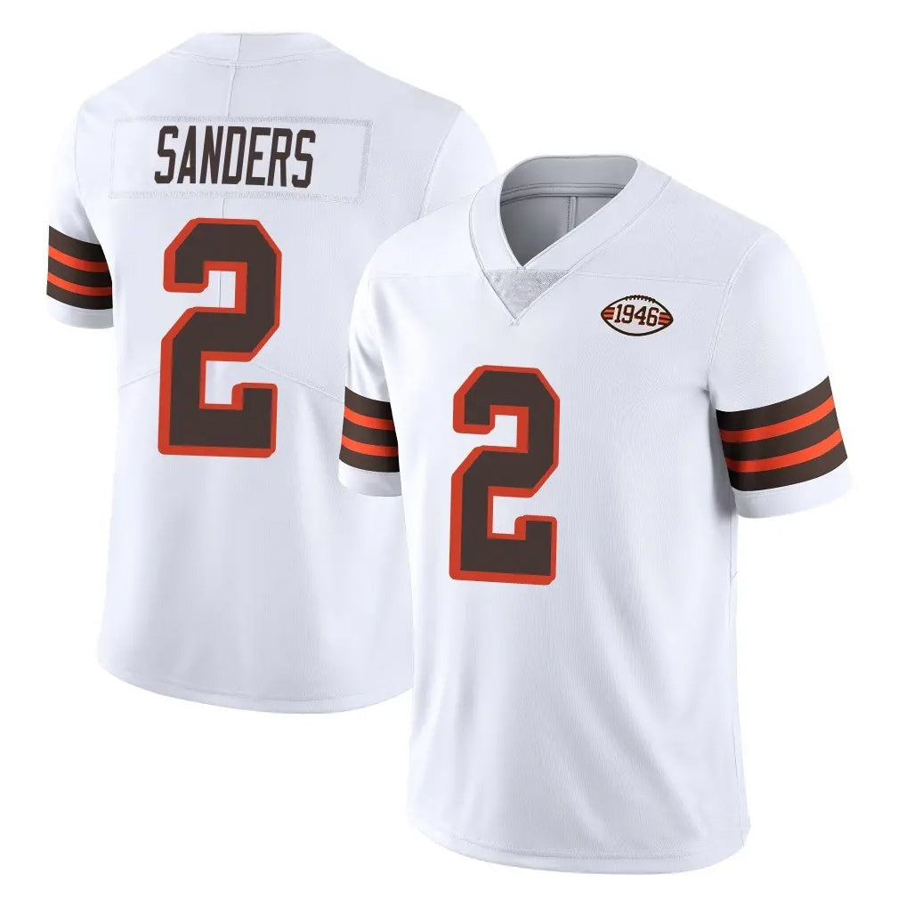 Punc C.Browns #2 Shedeur Sanders Player White Limited  Vapor 1946 Collection Alternate Game Stitched Jerseys