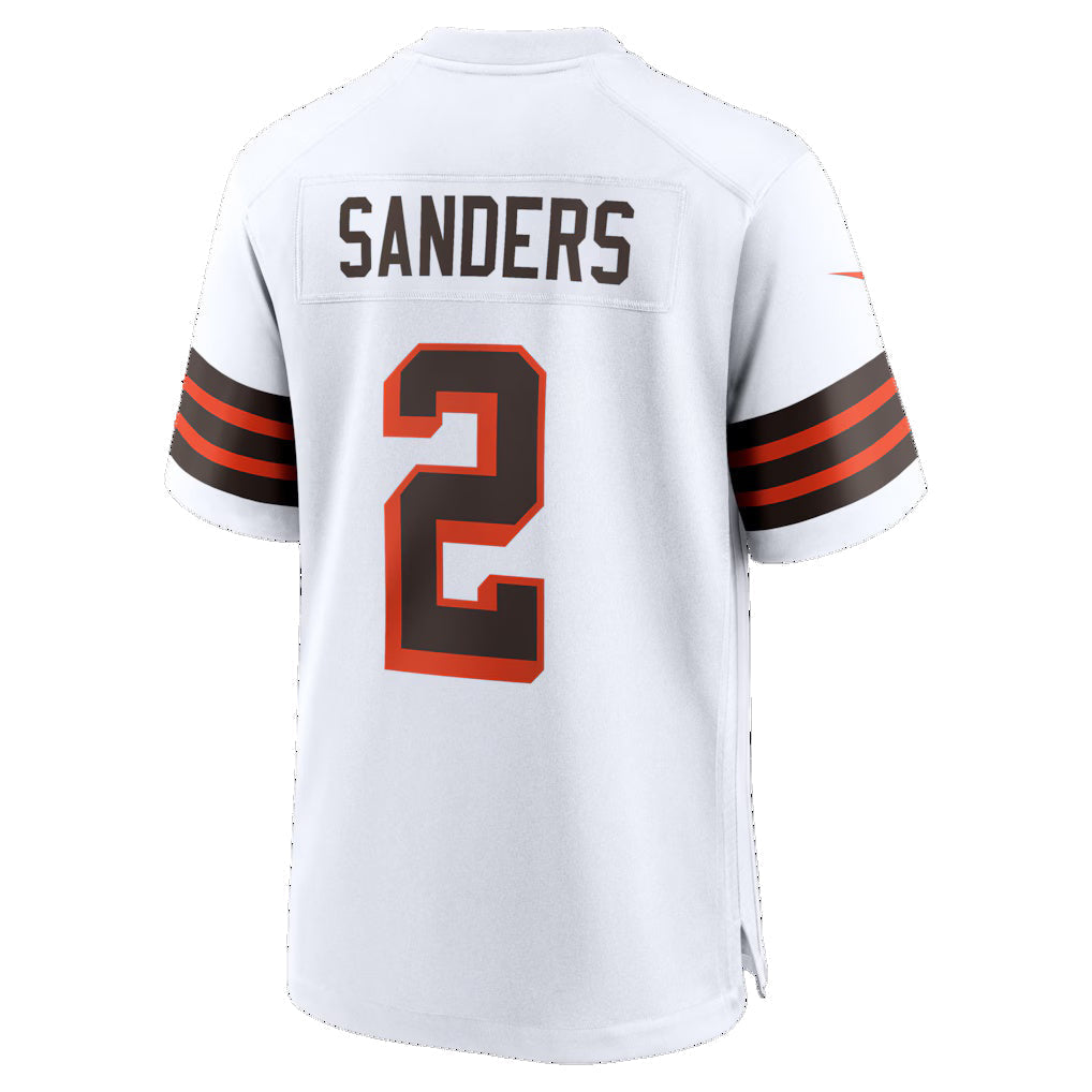 Punc C.Browns #2 Shedeur Sanders White Alternate Game Stitched Jerseys