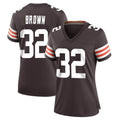 Punc C.Browns #32 Jim Brown Player Brown Home Game Stitched Jerseys
