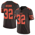 Punc C.Browns #32 Jim Brown Player Browns Color Rush Limited Home Game Stitched Jerseys