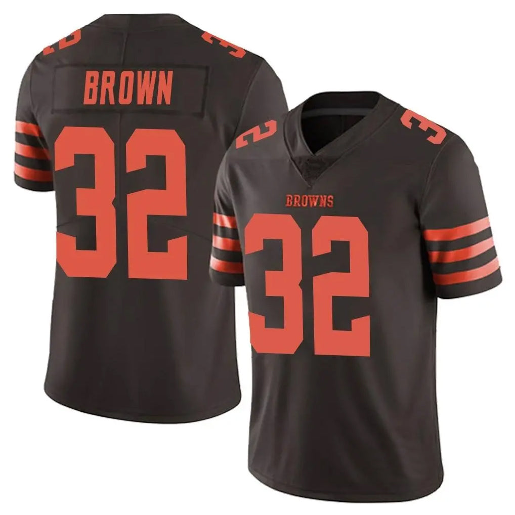 Punc C.Browns #32 Jim Brown Player Browns Color Rush Limited Home Game Stitched Jerseys