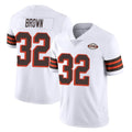 Punc C.Browns #32 Jim Brown Player White Limited  Vapor 1946 Collection Alternate Game Stitched Jerseys