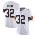 Punc C.Browns #32 Jim Brown Player White Vapor Untouchable Limited Home Game Stitched Jerseys