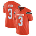 Punc C.Browns #3 Jerry Jeudy Player Orange Alternate Vapor Untouchable Limited Home Game Stitched Jerseys