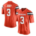 PuncC.Browns #3 Jerry Jeudy Player Orange Game Stitched Jerseys