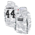 Punc C.Browns #44 Harold Fannin Jr. Player Arctic Camo Salute to Service Hoodies Limited Game Stitched Jerseys