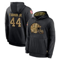 Punc C.Browns #44 Harold Fannin Jr. Player Black Salute to Service Pullover Hoodies Limited Stitched Jerseys