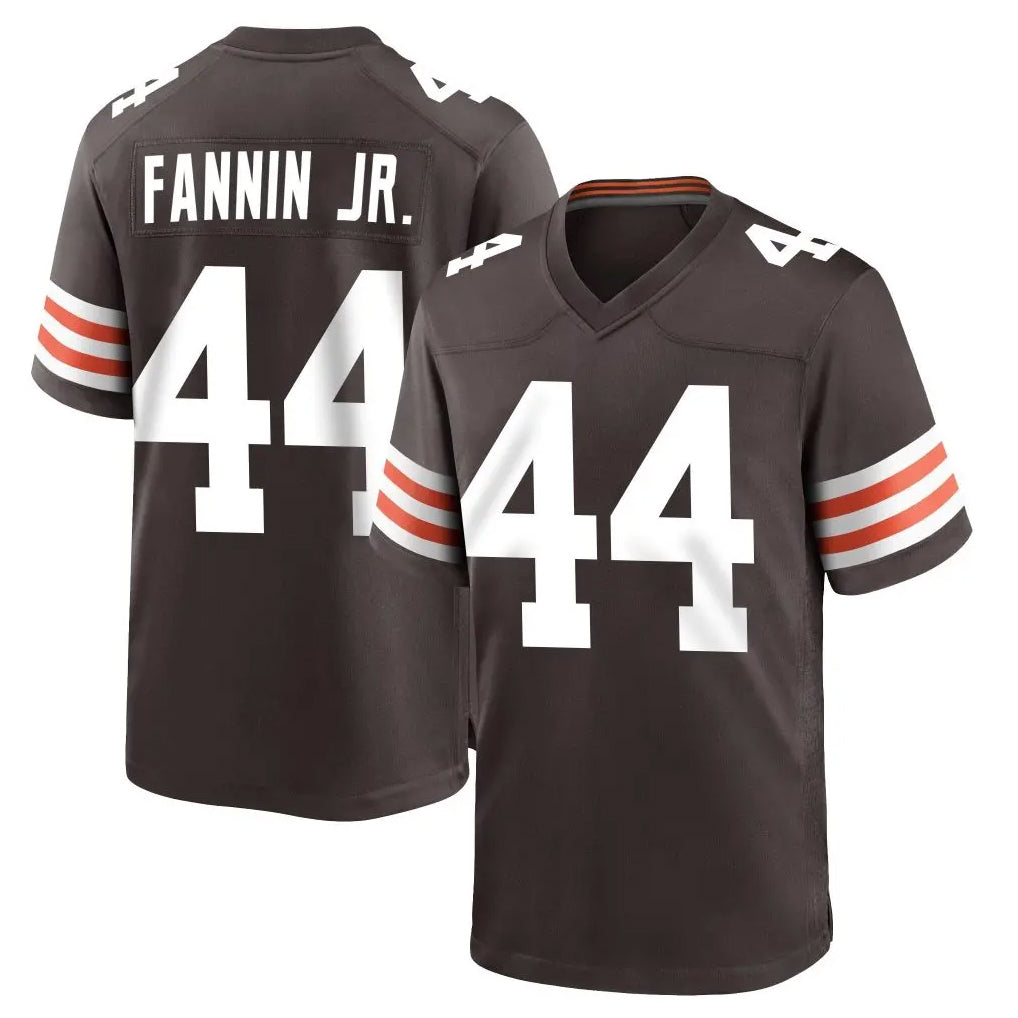 Punc C.Browns #44 Harold Fannin Jr. Player Brown Home Game Stitched Jerseys
