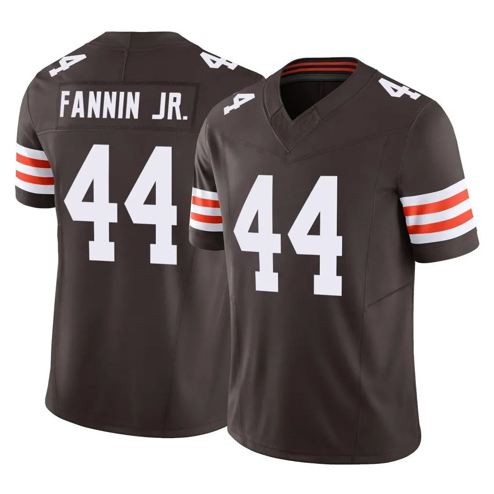 Punc C.Browns #44 Harold Fannin Jr. Player Brown Vapor F.U.S.E. Limited Home Game Stitched Jerseys
