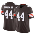 Punc C.Browns #44 Harold Fannin Jr. Player Brown Vapor F.U.S.E. Limited Home Game Stitched Jerseys