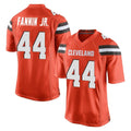 Punc C.Browns #44 Harold Fannin Jr. Player Orange Vapor Limited Home Game Stitched Jerseys