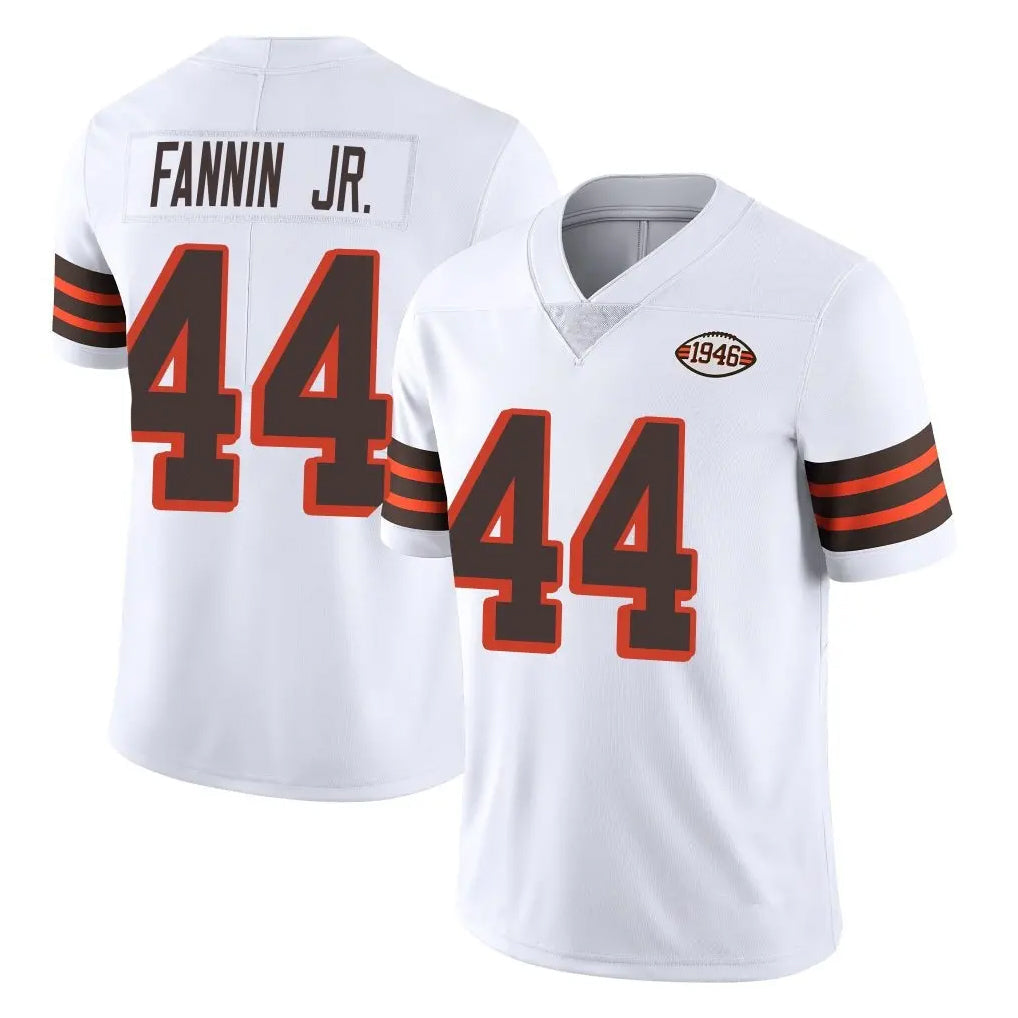 Punc C.Browns #44 Harold Fannin Jr. Player White Limited  Vapor 1946 Collection Alternate Game Stitched Jerseys