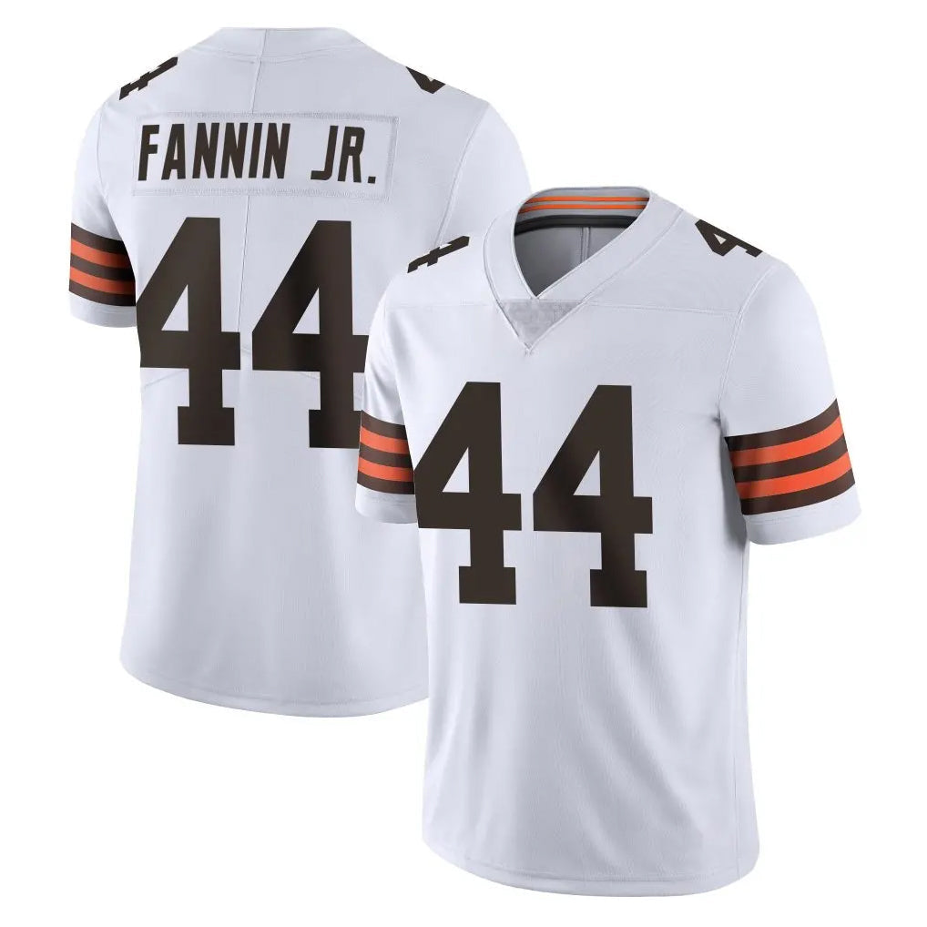 Punc C.Browns #44 Harold Fannin Jr. Player White Vapor Untouchable Limited Home Game Stitched Jerseys