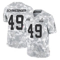 Punc C.Browns #49 Carson Schwesinger Player Arctic Camo Salute to Service Limited Home Game Stitched Jerseys