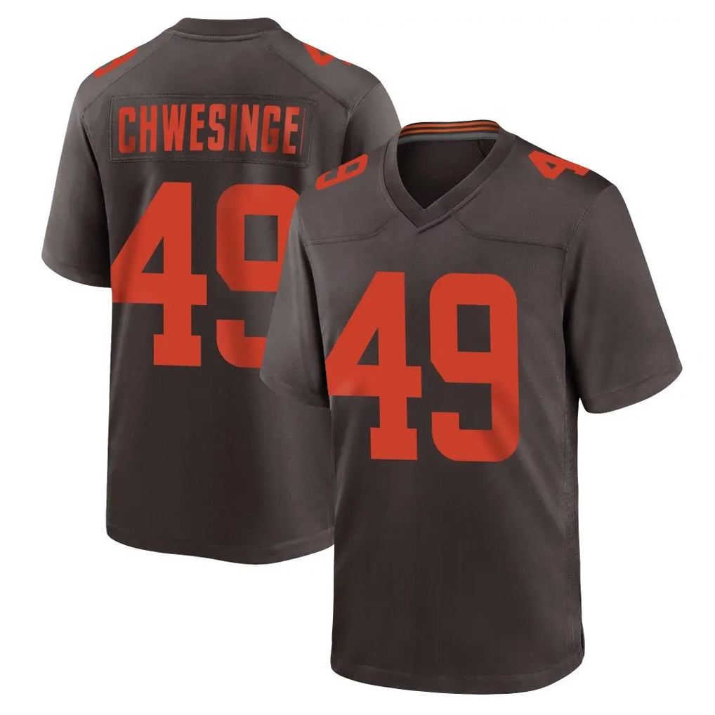 Punc C.Browns #49 Carson Schwesinger Player Brown Alternate Home Game Stitched Jerseys