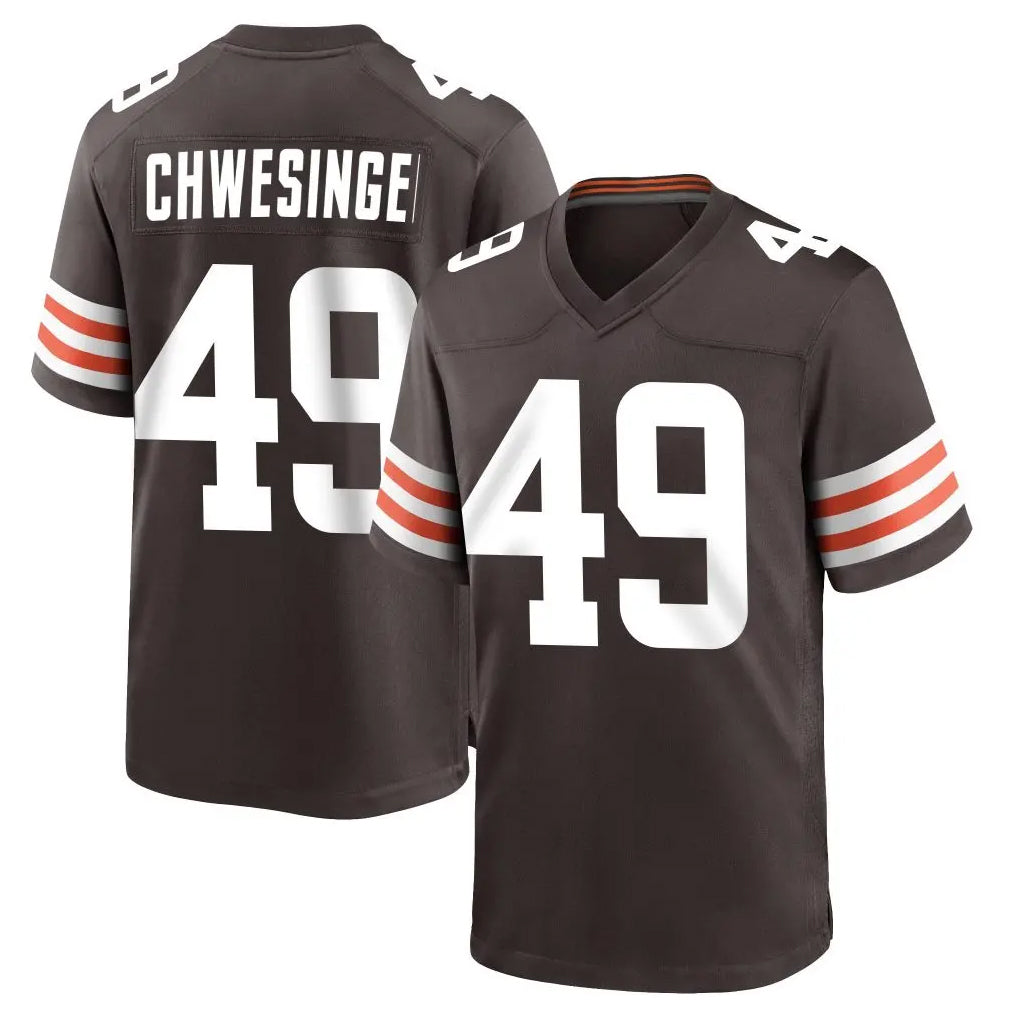 Punc C.Browns #49 Carson Schwesinger Player Brown Home Game Stitched Jerseys