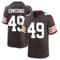 Punc C.Browns #49 Carson Schwesinger Player Brown Home Game Stitched Jerseys