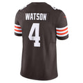 Punc C.Browns #4 Deshaun Watson Brown Vapor F.U.S.E. Limited Stitched Jerseys