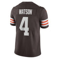 Punc C.Browns #4 Deshaun Watson Brown Vapor Limited Stitched Jerseys